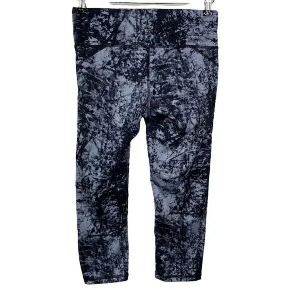 CHAMPION WOMEN'S DuoDry GRAY/BLACK PATTERN CAPRI LEGGINGS SMALL-EUC - Picture 3 of 4